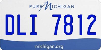 MI license plate DLI7812