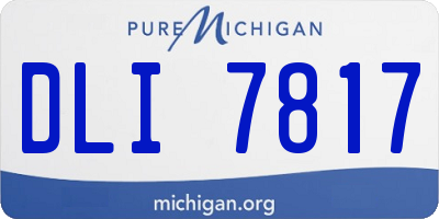 MI license plate DLI7817