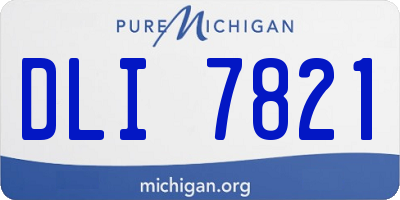 MI license plate DLI7821