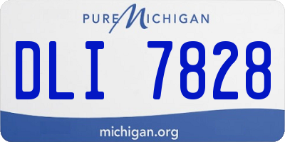 MI license plate DLI7828