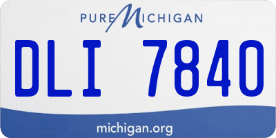 MI license plate DLI7840