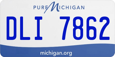 MI license plate DLI7862