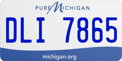 MI license plate DLI7865