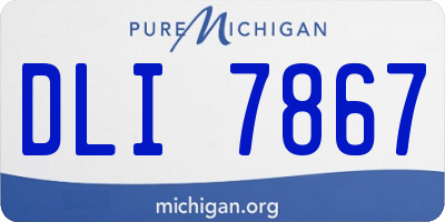 MI license plate DLI7867