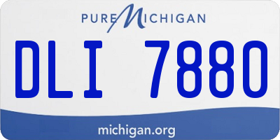 MI license plate DLI7880