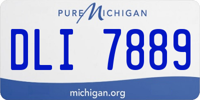 MI license plate DLI7889