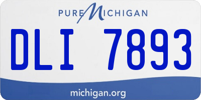 MI license plate DLI7893