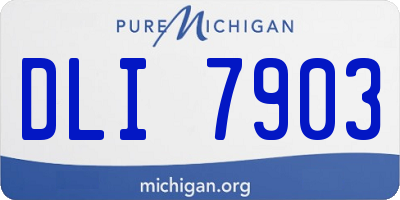 MI license plate DLI7903
