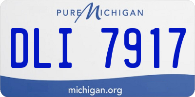 MI license plate DLI7917