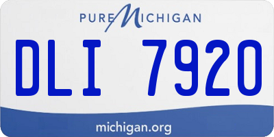 MI license plate DLI7920