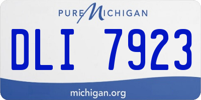 MI license plate DLI7923