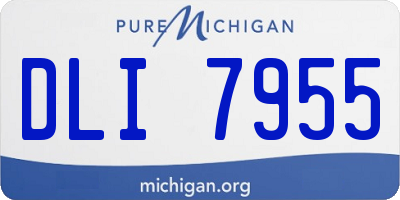 MI license plate DLI7955