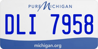 MI license plate DLI7958