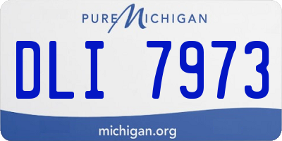 MI license plate DLI7973