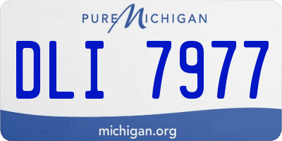 MI license plate DLI7977