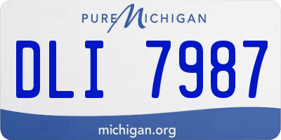 MI license plate DLI7987