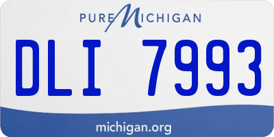 MI license plate DLI7993