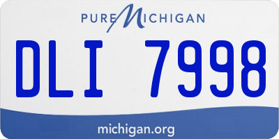 MI license plate DLI7998