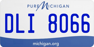 MI license plate DLI8066