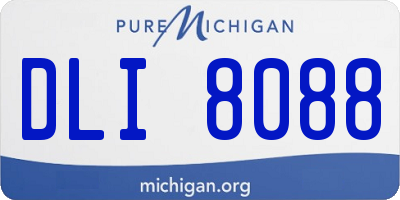 MI license plate DLI8088