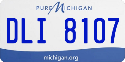 MI license plate DLI8107