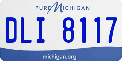 MI license plate DLI8117