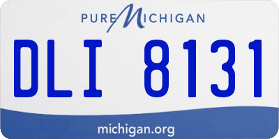 MI license plate DLI8131