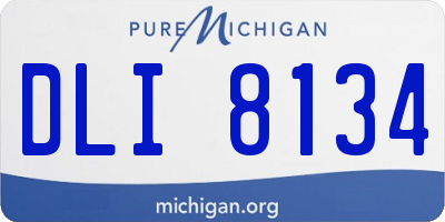 MI license plate DLI8134