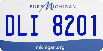 MI license plate DLI8201