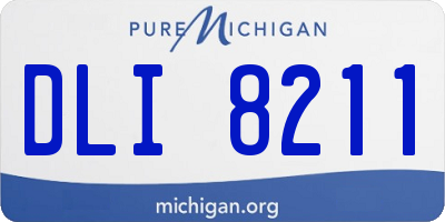 MI license plate DLI8211