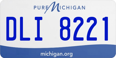 MI license plate DLI8221