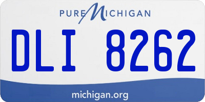 MI license plate DLI8262