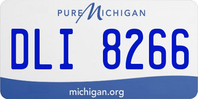 MI license plate DLI8266