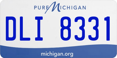 MI license plate DLI8331