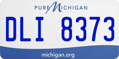 MI license plate DLI8373