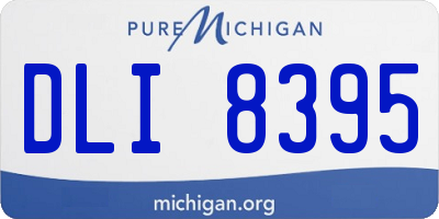 MI license plate DLI8395