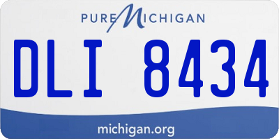 MI license plate DLI8434