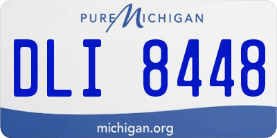 MI license plate DLI8448
