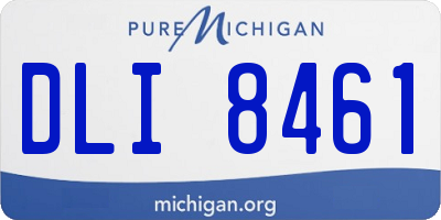 MI license plate DLI8461
