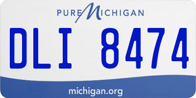 MI license plate DLI8474