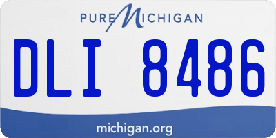 MI license plate DLI8486