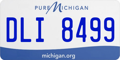 MI license plate DLI8499