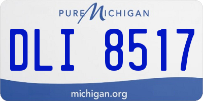 MI license plate DLI8517