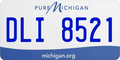 MI license plate DLI8521