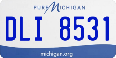 MI license plate DLI8531