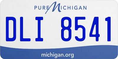 MI license plate DLI8541