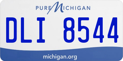 MI license plate DLI8544