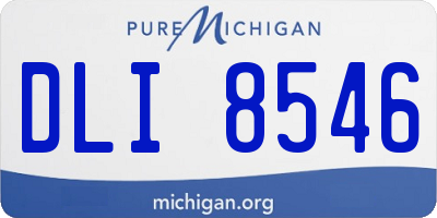 MI license plate DLI8546