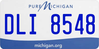 MI license plate DLI8548
