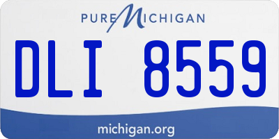 MI license plate DLI8559